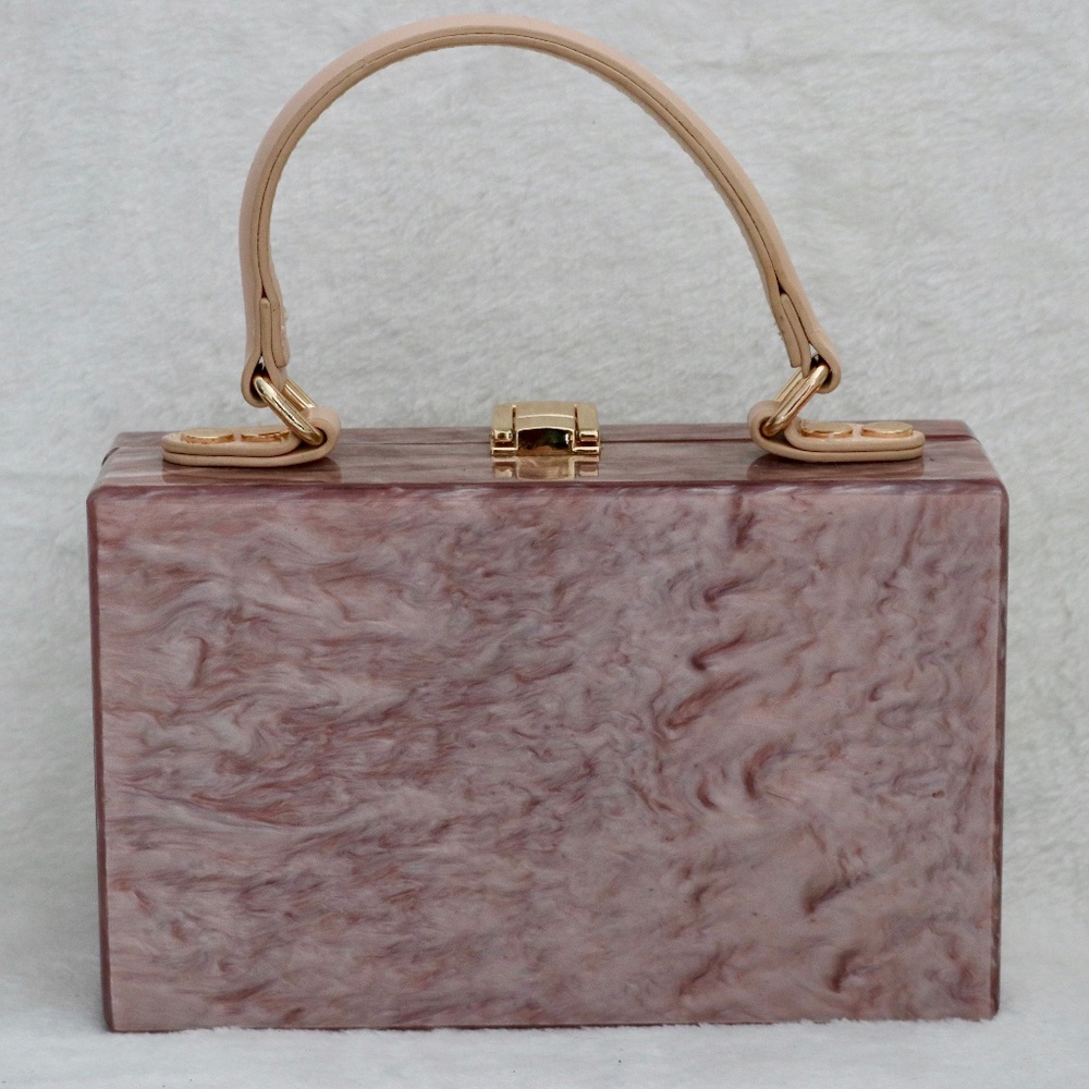 Like Dreams Lucite Top Handle Satchel handbag New